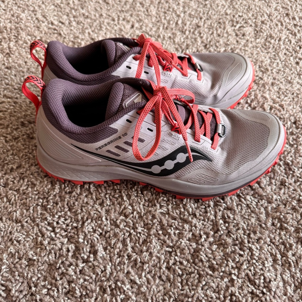 Saucony Peregrine 10 Sneakers Women’s Size 8.5 Dusk Grey - Picture 4 of 10